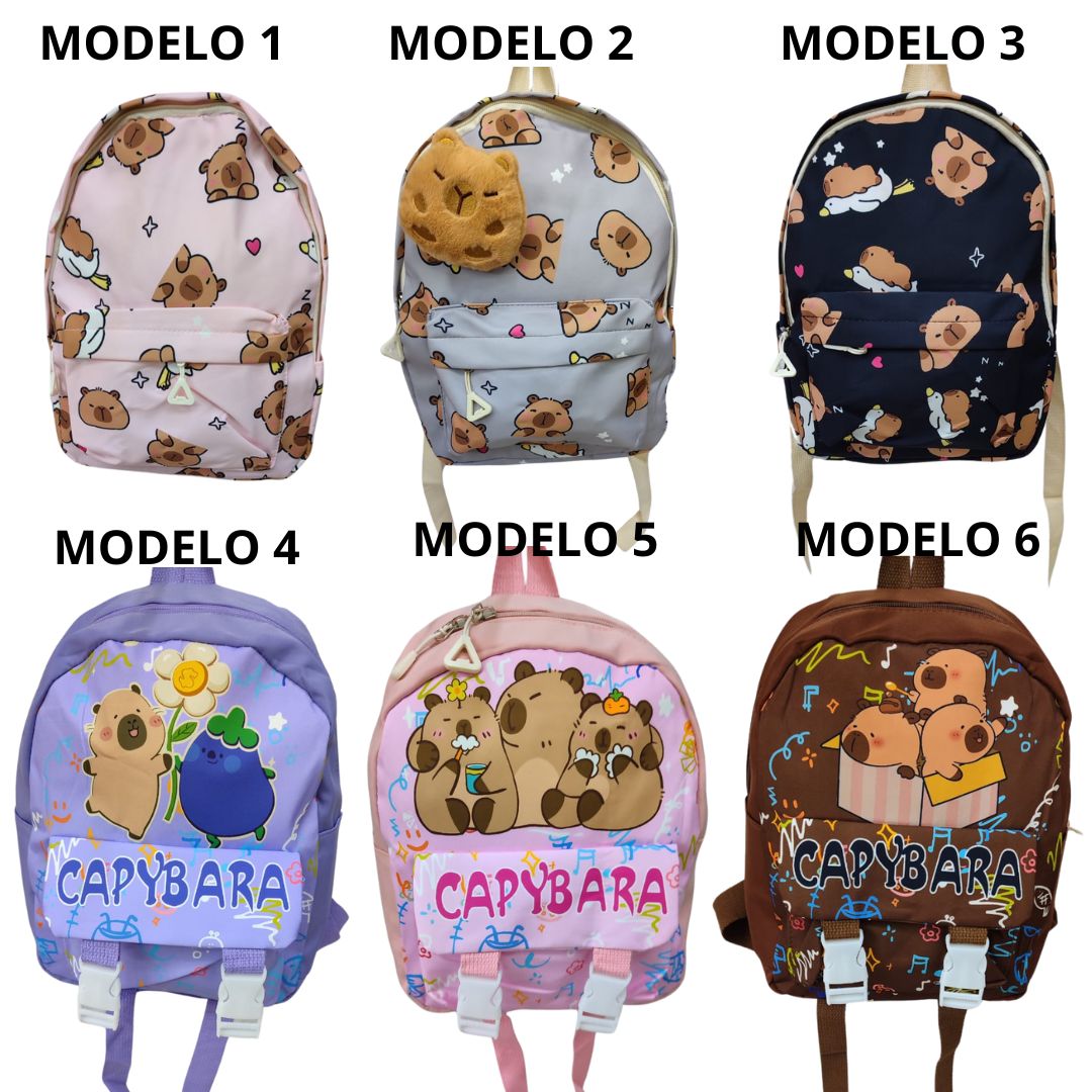 Bolso Escolar Mochila Capibara